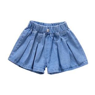夏季女童牛仔短裤新款中大童裤子时尚休闲童装薄款宝宝外穿夏装裤