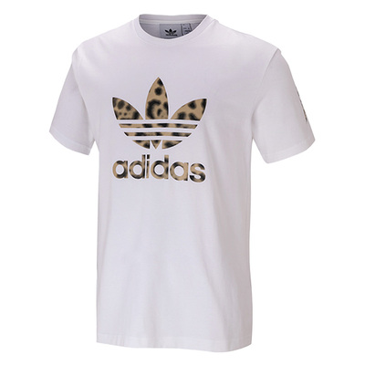 Adidas/阿迪达斯正品三叶草LOGO男子休闲运动短袖T恤 GT4363