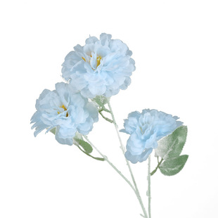 蓝色婚庆仿真花材10枝装假花绢花婚礼堂吊顶装饰花地排花路引插花