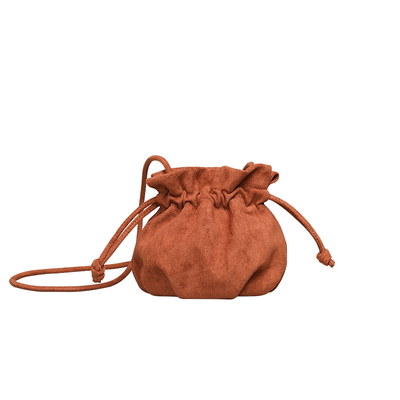 可爱迷你水桶包女质感麂皮绒