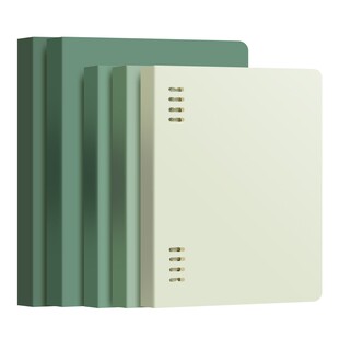 得力渐变色系活页本不硌手B5A5加厚笔记本本子硬壳高颜值线圈本推拉式小学生初中生专用可拆卸外壳环扣不卡纸