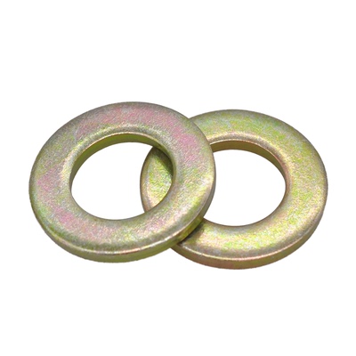 碳钢镀彩锌平垫圈加硬平垫金固盈