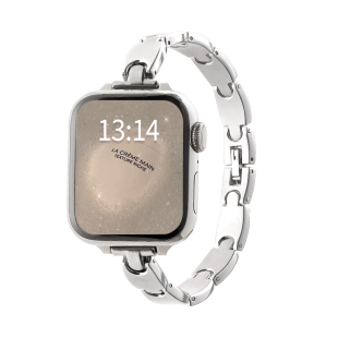 适用iwatchs9表带金属s10夏季s8s7高级感苹果s6s5手表s4新款小众iwatchse2手表带夏天女款applewatchs9表链s3