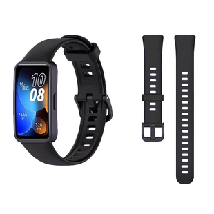 适用于华为手环8/nfc版表带新款硅胶八band8磁吸Huawei手环9表带10液态透气米兰金属腕带运动手表带通用配件