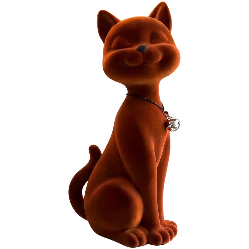 红色猫咪造型客厅玄关摆件