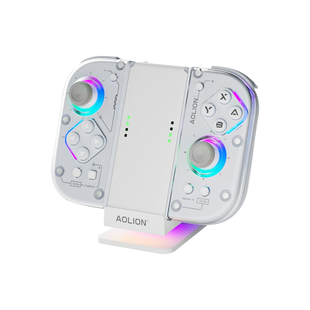 澳加狮 Switch手柄充电握把分体座充JoyCon小手柄RGB智能底座支架