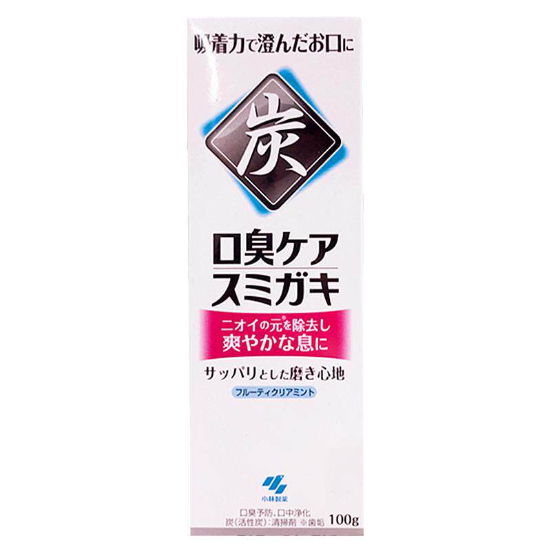 小林竹炭黑炭去口臭清新口气牙膏