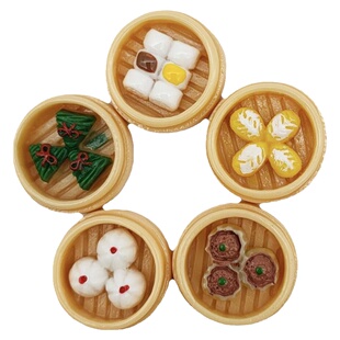 BJD食玩小笼包蒸笼6分8分ob11小布4分通用娃娃拍照道具厨房