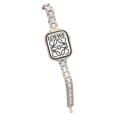 适用iWatch三株间树脂细款表带