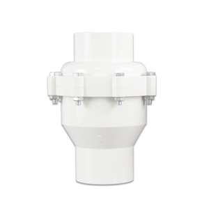 PVC止回阀给水管止逆阀塑料单向阀下水管阀门配件25管件32 50 75