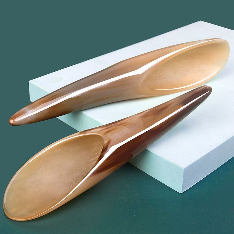 牛角刮痧板真牛角身筋身体背部站腿部筒棒通用刮板独立面部刮痧拨