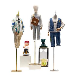 儿童模特道具半身童装服装店男女小孩衣服展示架带头人台模特架子