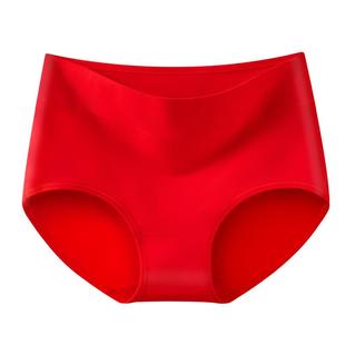 猫人红色内裤女纯棉7a级抗菌全棉裆2025新款中腰女士透气三角短裤