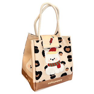 可爱饭盒手提袋子高颜值便当包学生上班族铝箔保温袋带饭包饭盒包