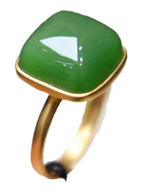 原创设计翡翠金镶玉送老婆礼物