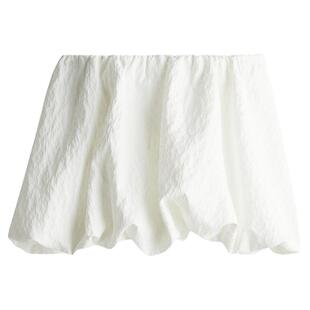 HM女装半身裙25冬季新款约会穿搭泡泡下摆迷你灯笼半身裙1282090