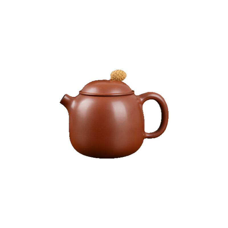 钦州坭兴陶茶壶「松果小憨壶」纯茶壶