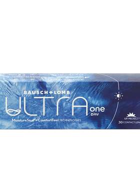 博士伦隐形眼镜奥澈ULTRA日抛透明隐形眼镜2盒60片