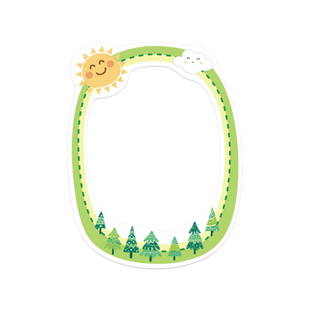 5寸相框贴纸幼儿园成长手册档案制作装饰材料配件diy相册素材贴画