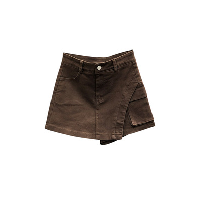 简兰顿阔脚裤短裤百搭高腰新品