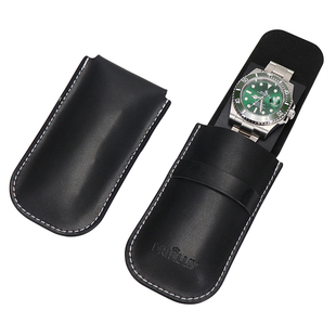 德克力时手表收纳盒手表保护袋子表皮套手表包旅行便携式真皮单个