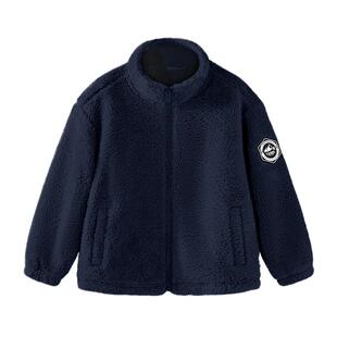 小骆驼儿童摇粒绒外套保暖加厚休闲珊瑚绒服中大童抓绒衣男童外套