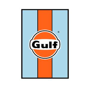 gulf海湾石油挂画保时捷勒芒Lemans赛车卧室海报客厅卧室装饰画