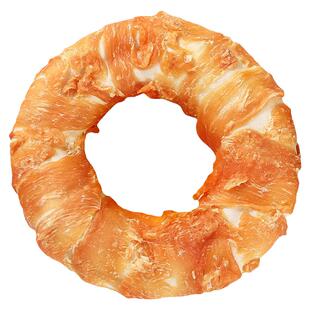 甜甜圈狗狗磨牙棒鸡肉缠牛皮圈磨牙洁齿训练奖励防拆家耐咬高含肉