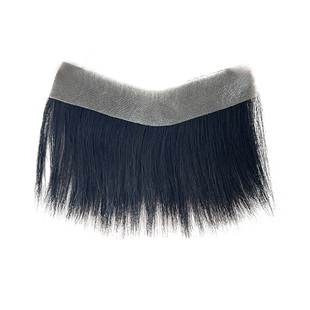 发际线假发贴男刘海假发片隐形无痕男士m型前额头全真发丝斜刘海