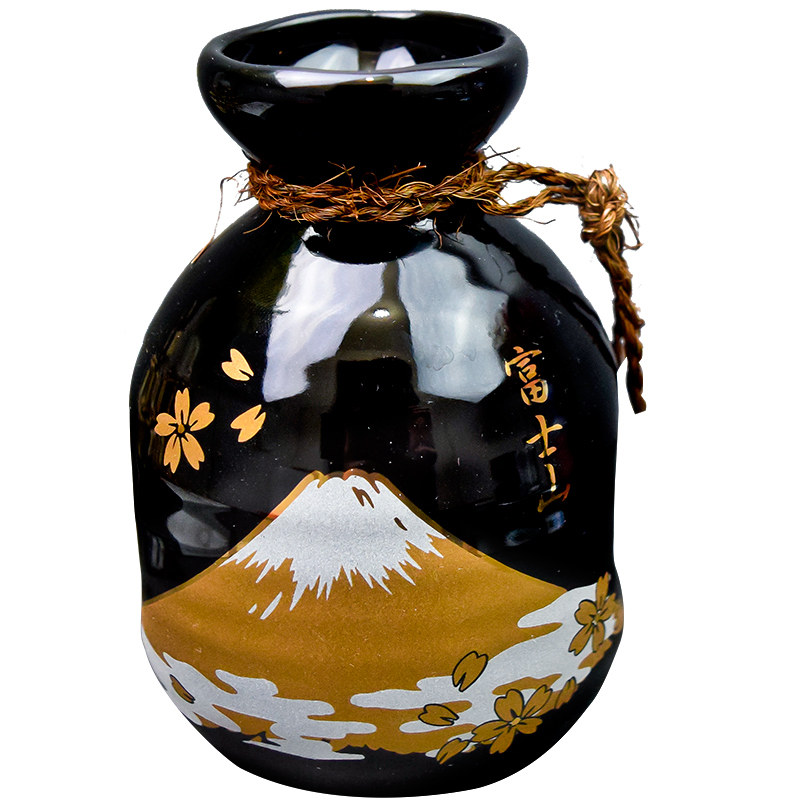 现货描金富士山对杯料理店清酒壶