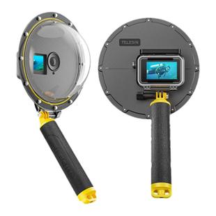 TELESIN泰迅适用DJI大疆action3/4水面罩镜头罩水下专业拍摄设备适用运动相机潜水防球面罩适配action4配件