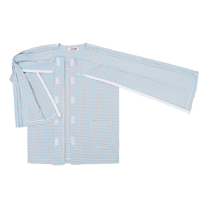 男士春秋纯棉拉链式护理服衣裤