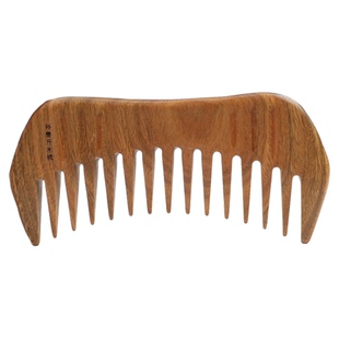 孙善升绿檀木按摩木梳头疗疏护理送亲友长辈-大月梳
