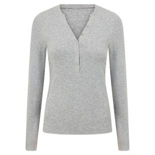 LornaJane运动瑜伽t恤长袖上衣背心外套罩衫HENLEY健身女瑜伽服LJ