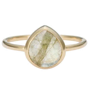 新年礼物agete/阿卡朵9K金镶水晶工艺戒指