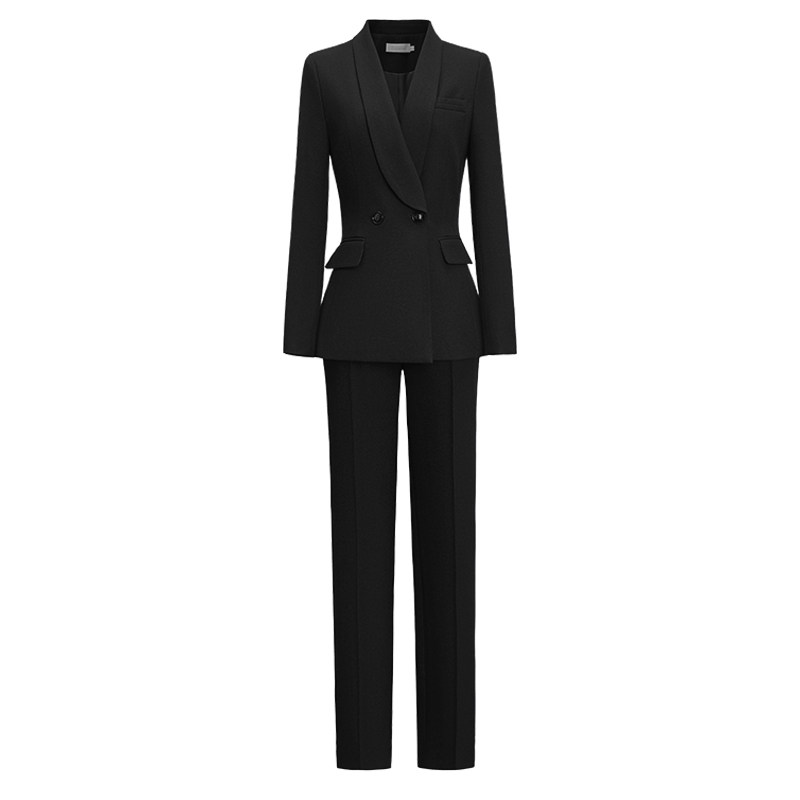 职业西装套装女春秋气质修身正装西服面试工作服职场上班工装通勤