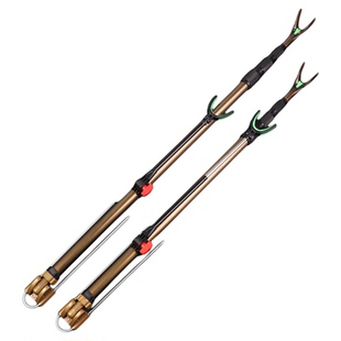 炮台支架地插铝合金钓鱼架杆手竿台钓支架野钓加厚大物垂钓鱼竿架