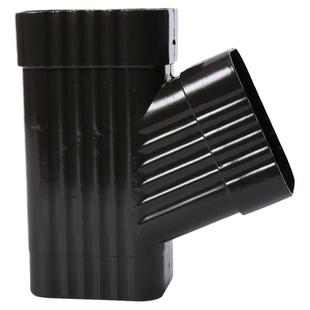 铝合金雨水管配件斜三通方形正三通落水管系统别墅外墙下水管安装