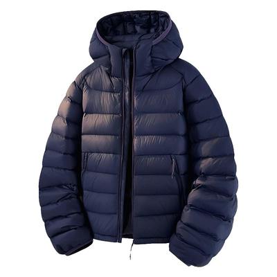 回力轻薄连帽排骨羽绒服男士外套