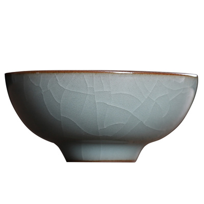 功夫茶杯单杯茶碗大号哥窑冰裂纹