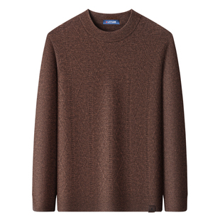 [牦牛绒]梦特娇男士牛绒衫25冬季羊毛衫时尚针织衫加厚毛衣保暖J