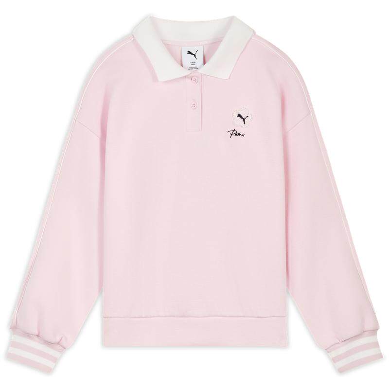粉色POLO领运动卫衣女童PUMA彪马