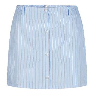 MOUSSY 2026夏季新品随性度假风条纹纯色休闲短裤女028JSZ31-1045