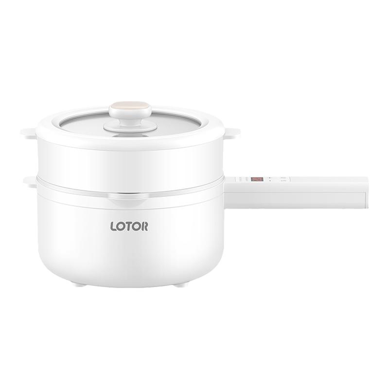 lotor徕多婴儿辅食锅电煮锅蒸煮一体多功能宝宝陶瓷油内胆小奶锅