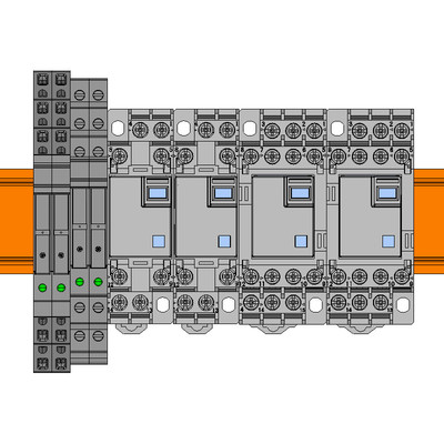 EPLAN继电器施耐德RSL薄片式/RXM小型2D/3D部件edz宏部件库元件