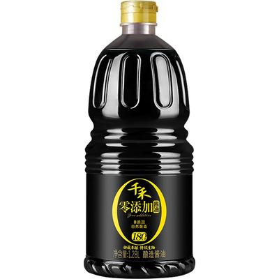 千禾零添加酿造酱油无碘特级生抽