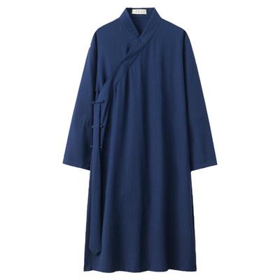 道袍男女同款斜襟三清领道士服装