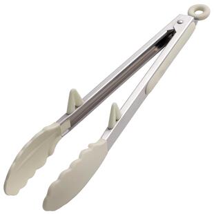 加长硅胶牛排夹 耐高温厨房食物油炸煎不锈钢烧烤专用食品夹子