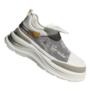 马克华菲男鞋2026冬季新款休闲增高板鞋小白鞋男款厚底鞋子男潮鞋