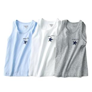 英博伦儿童背心春秋纯棉薄款男童宝宝小孩男孩中大童夏季内穿打底